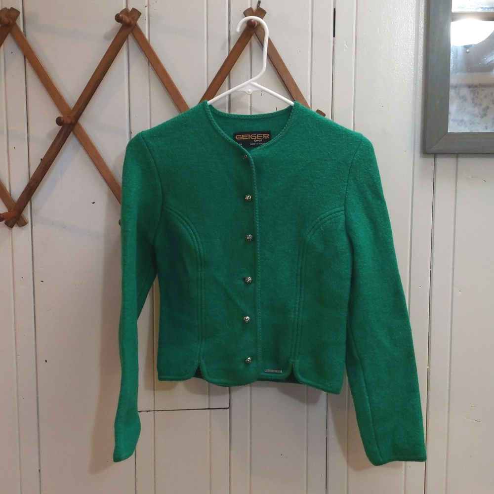 Geiger sz 38 green cardigan